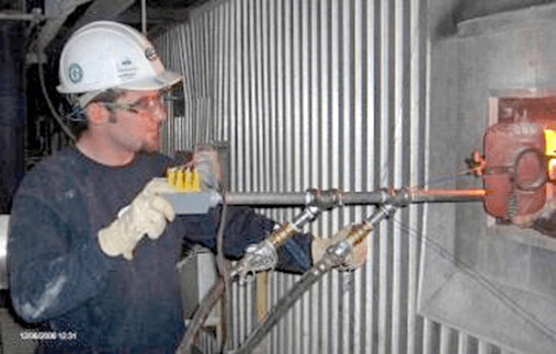 Boiler Slag Mitigation check with HTP Probe