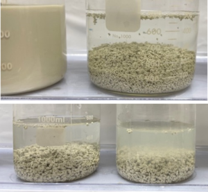 Example of custom blended coagulant used for industrial wastewater coagulation and solids removal